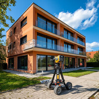 Геодезическая съемка фасадов - СК С-Фасад. Изготовление и монтаж фасадов